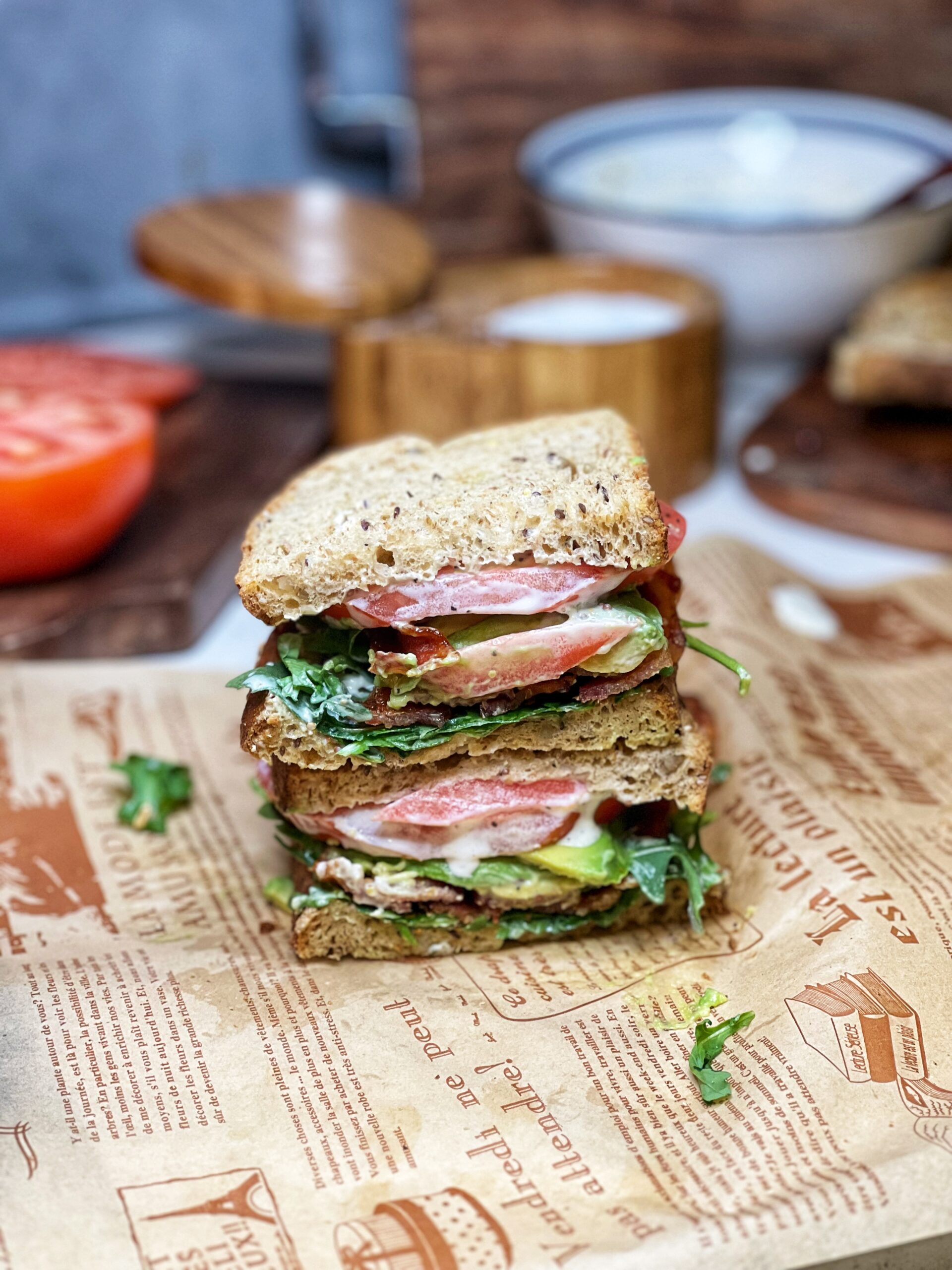 Arugula BLT Sandwich | Charlotte Fashion Plate