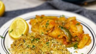 Almond Crusted Baked Wolffish | Charlotte Fashion Plate