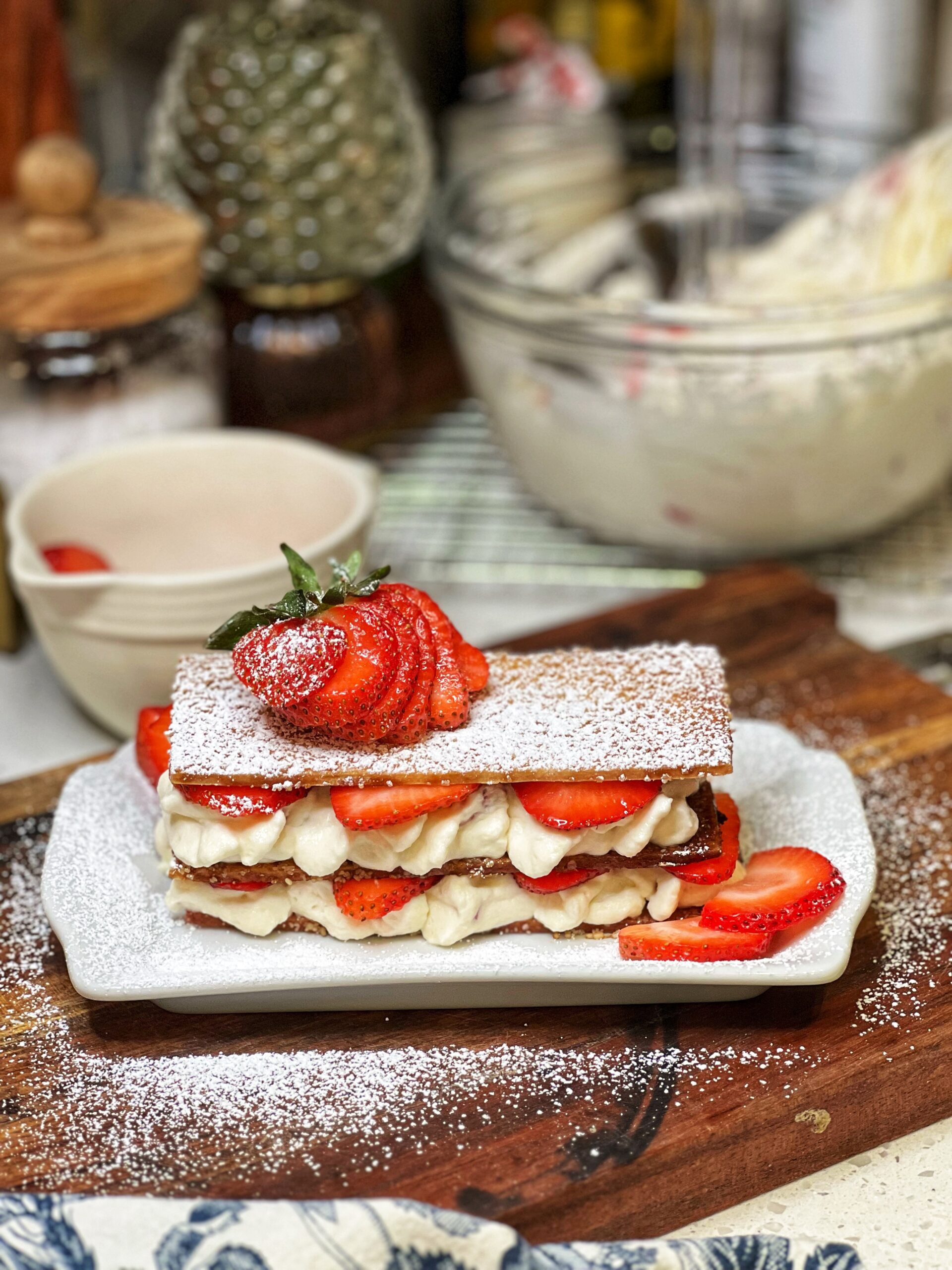 Strawberry Shortcake Napoleons | Charlotte Fashion Plate